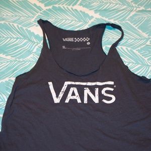 VANS TANK TOP GREY WOMENS M